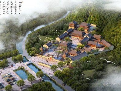 泰兴资教寺总体建筑规划方案图