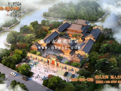 泰兴天福寺重建规划效果图