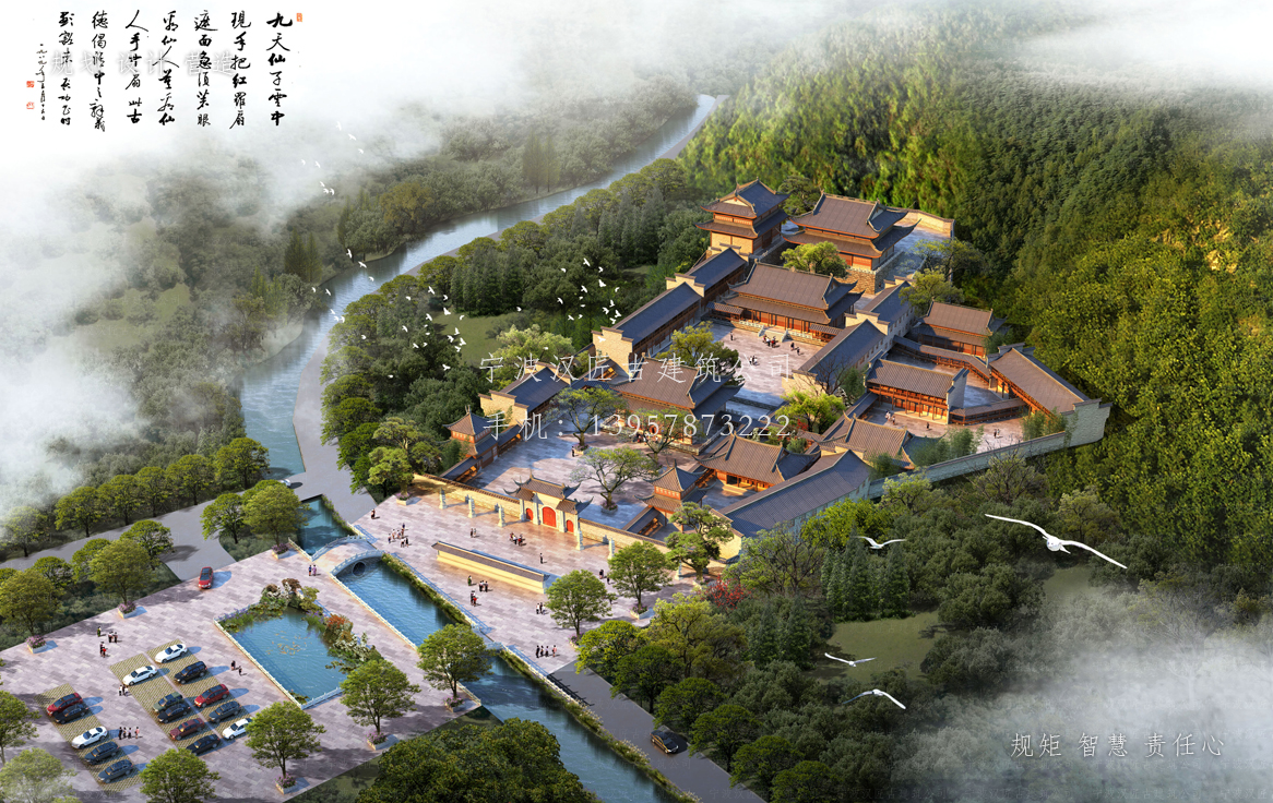 泰兴资教寺总体建筑规划方案图